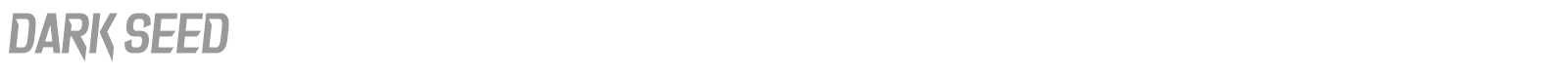 Dark Seed font preview